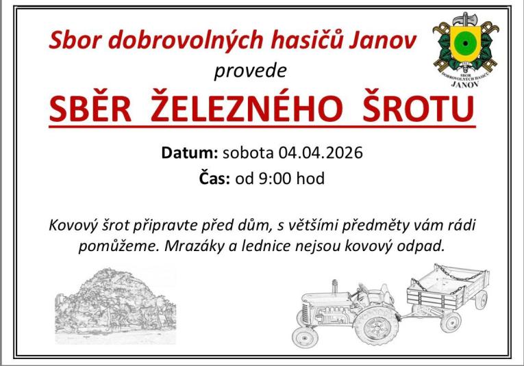 Plakát: Sběr železného šrotu
